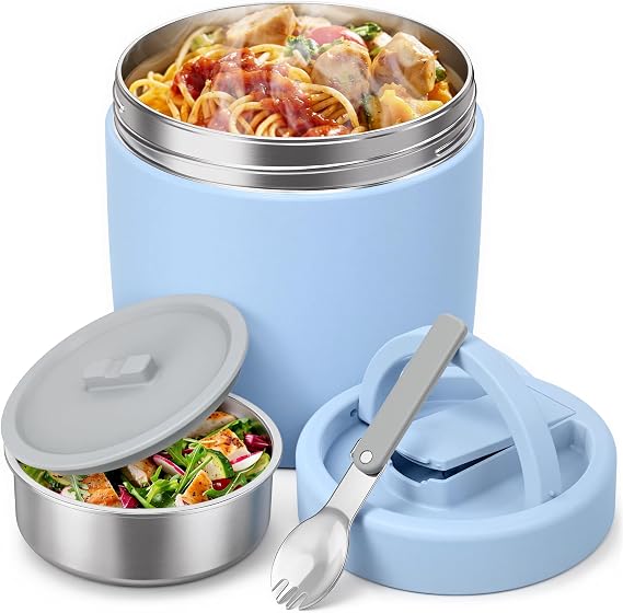 HOMEKOL Thermo for Hot Food Soup, 40.5oz,Blue