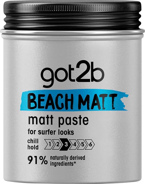 Got2B Schwarzkopf got2b Beach Matt Surfer Look Matt Paste, 100ml