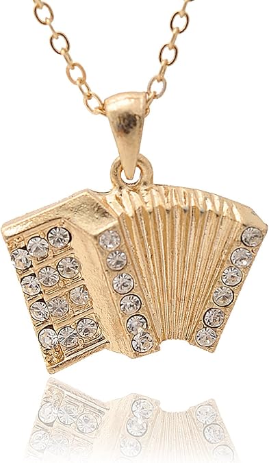 Crystal Accordian Squeezebox Necklace