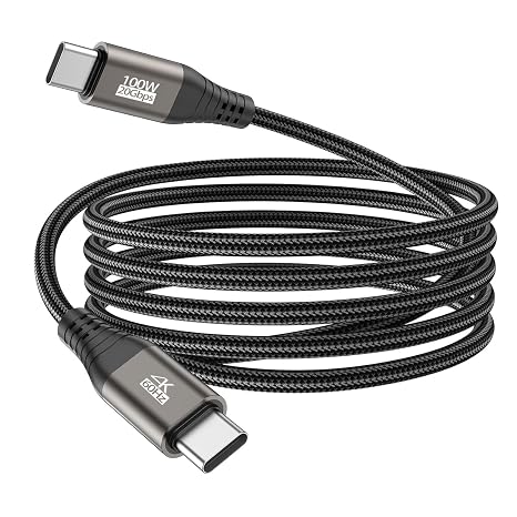 USB 3.2 Gen 2x2 Cable 10 FT for Charging/ Video/Data, 4K@165Hz,20Gbps/100W