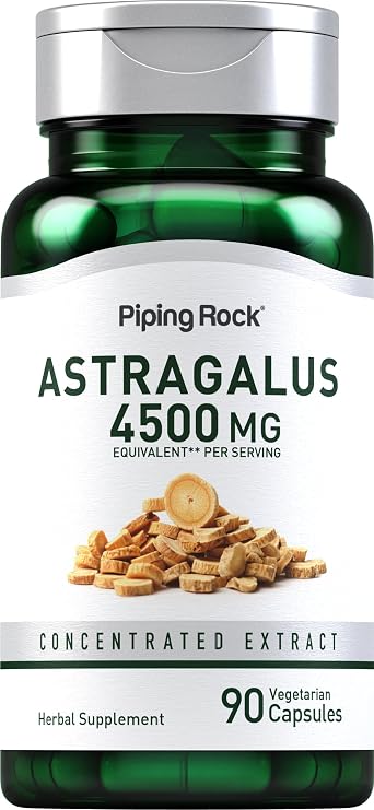 Piping Rock Astragalus Root Extract Capsules | 90 Pills | Herbal Supplement