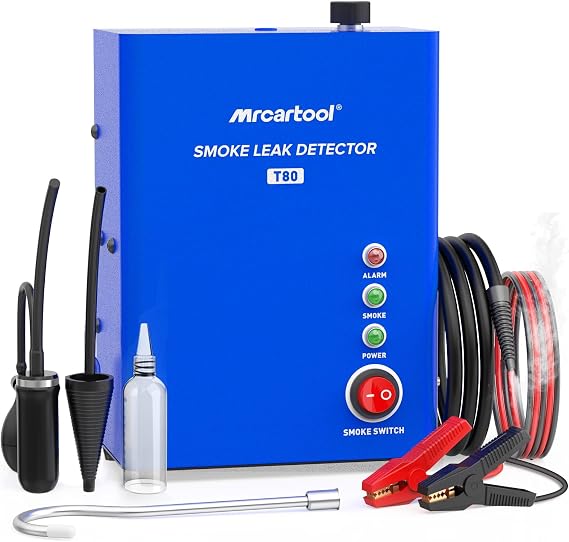 Smoke Machine Automotive with Built-in Air Pump, Car Smoke Tester for EVAP Vacuum Leak Detection, Smoke Leak Detector for All 12V Vehicles, Universal Gas Leak Tester for Car Intake Exhaust System