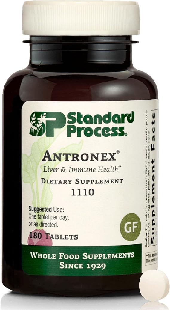 Standard Process Antronex, Liver Health Dietary Supplement, 180 Tablets