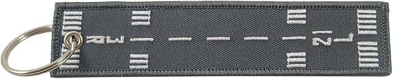 Luso Aviation Runway 21L-3R, Embroidered Key Chain