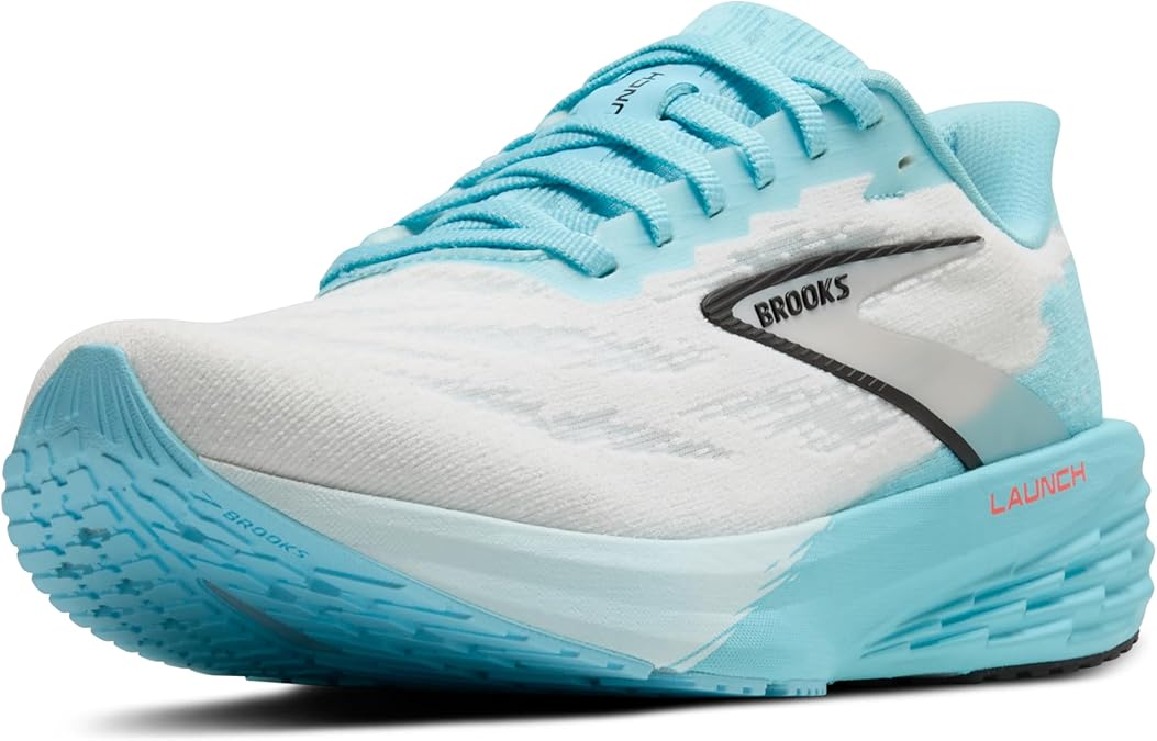 Brooks Men’s Launch 11 Neutral Running Shoe, Oyster/Primer Gray/Blue