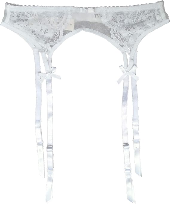 TVRtyle Womens Black Metal Clips Sexy Garter Belts for Stockings S512