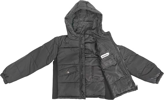 Kids Weighted Jacket, Puff Sensory Compression Hoodie Calming Down Jacket with Removable Weights