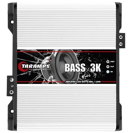 Taramps BASS 3K 1 Ohm 3000W RMS Monoblock Subwoofer Car Subwoofer Amplifier