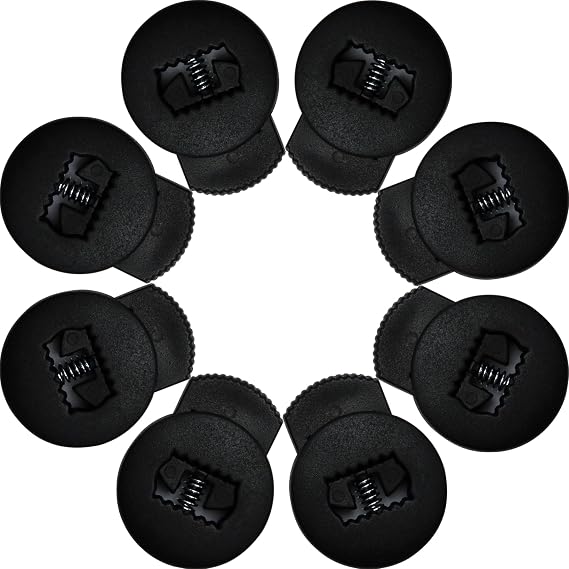 AliBall Glove Locks, Lace Locks for Baseball Glove 8 Pack, Never Need Thying Knots Again, Strong Elasticity, Made Plastic and Springs, Fits All Gloves, Baseball Gloves Accessories
