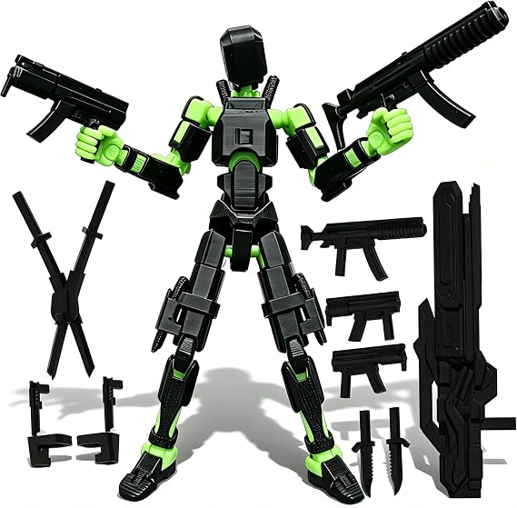 Titan 13 Action Figure, Multi-Jointed Dummy Robot 13 Action Figure Set
