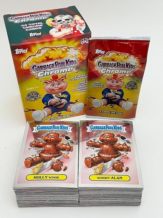 2021 Topps Garbage Pail Kids Chrome Series 4 Complete 100-Card Set