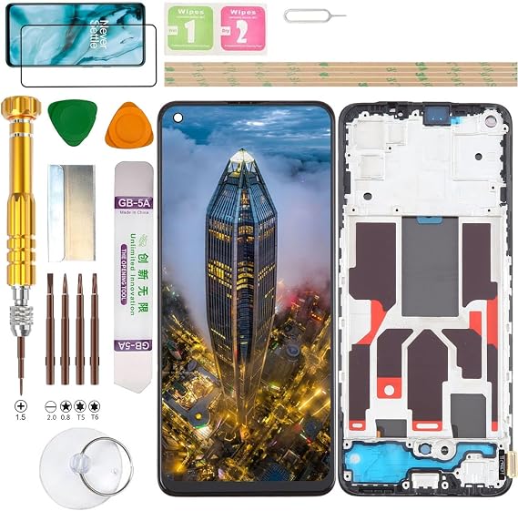(No Fingerprint) LCD Display for OPPO Find X3 Lite CPH2145 Screen Replacement Kit