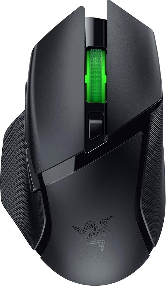 Razer Basilisk V3 X HyperSpeed - Özelleştirilebilir Kablosuz Oyun Mouse'u (9 Özelleştirilebilir Kontrollü İkonik Ergonomik Form, HyperSpeed Kablosuz, 18K Optik Sensör, Chroma RGB) Siyah