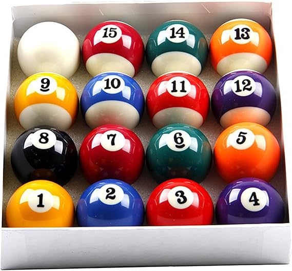 Billiard Balls Pool Table Balls ?2-1/4" Regulation Size Pure Phenolic Billiard/Pool Balls Complete 16 Billiard Set 57.2mm