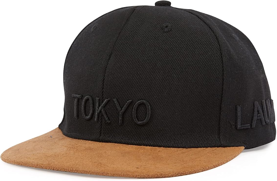 Tokyo Laundry Men's Flat Peak Snapback Baseball Cap Hat