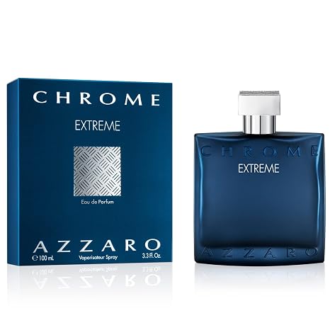 Azzaro Chrome Extreme Eau de Parfum Mens Cologne Woody, Citrus & Amber Fragrance
