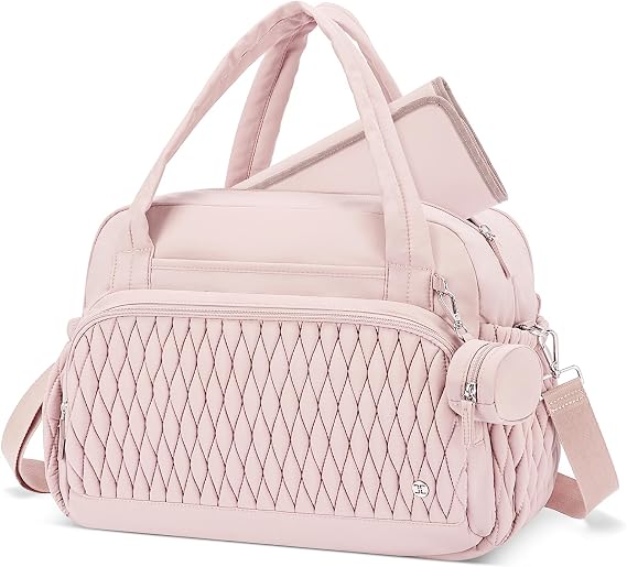 Telena Tote Diaper Bags, Travel Crossbody Large Capacity Hospital Bag for Women Labor Delivery with Pacifier Case