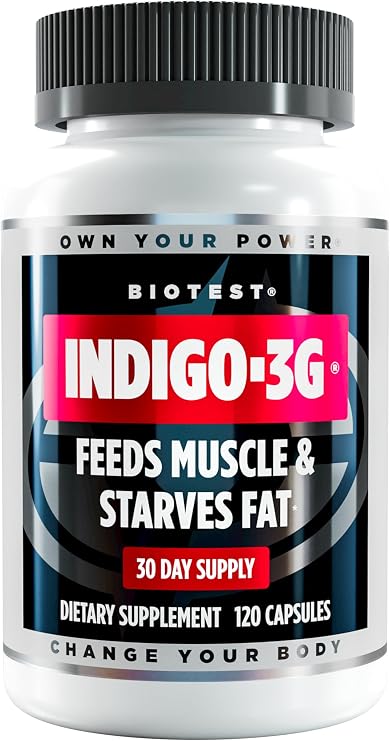 Biotest Indigo-3G - Turns Carbs Into Fuel, Not Fat* - 30 Servings