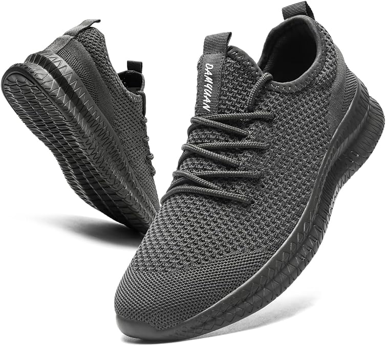 Men's Walking Running Shoes Slip On Sneakers Non Slip Athletic Sports Tennis Fitness Casual Workout Gym Shoes Lightweight Trainers Fashion Soft Comfortable Shoe