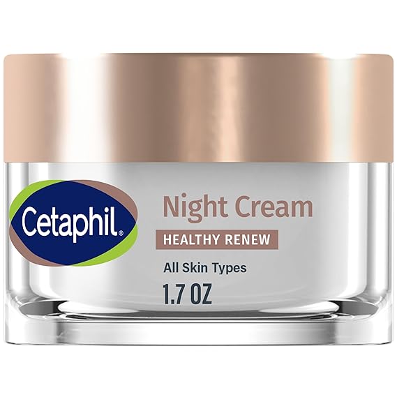 Cetaphil Healthy Renew Night Face Cream, Anti-Wrinkle, Peptides, 1.7oz