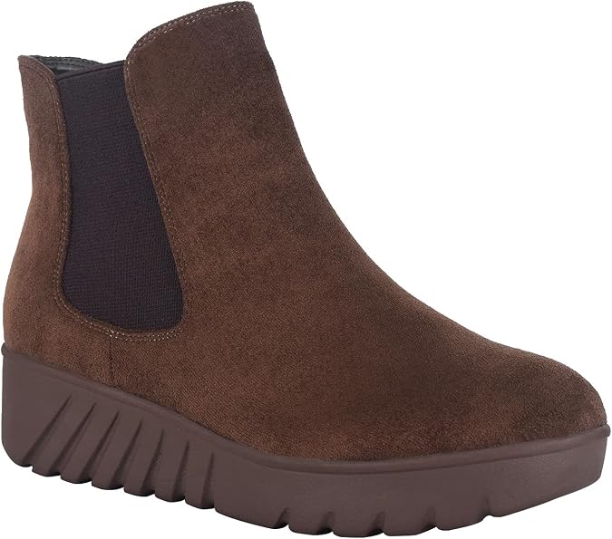 Impo ENESSA Stretch Platform Wedge Bootie with Memory Foam