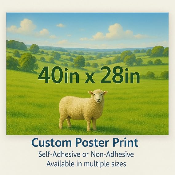 INTELLIMADE Custom High-Resolution Poster Prints,Upload Your Image Photo,Personalized Photo to Poster Printing,UV Printed,Odorless,Durable and Waterproof, Home Decor Wall Art Prints(Unframed,2840)