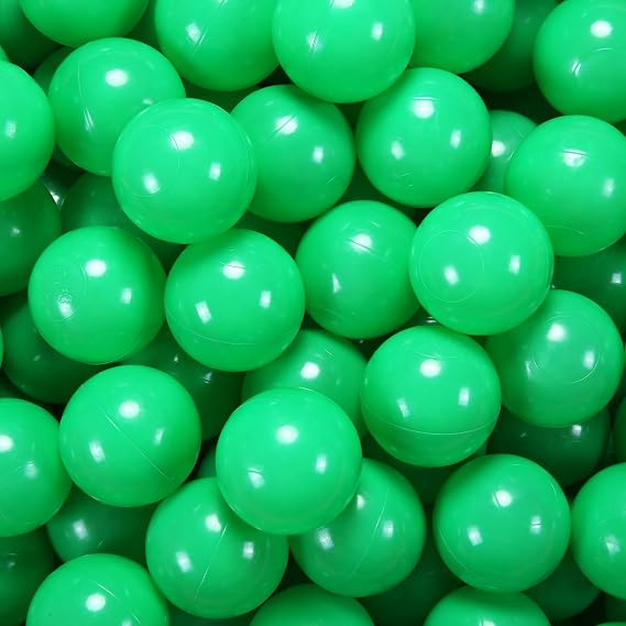 2.75 Inch Big Ball Pit Balls - Crush Proof Plastic Balls for Ball Pit Pack of 50pcs Set for Toddlers Ball Pool Playtent Tunnels with Reusable Storage Bag