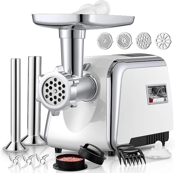 FOHERE 5 in 1 Meat Grinder for Home Use 3000W Max Heavy duty
