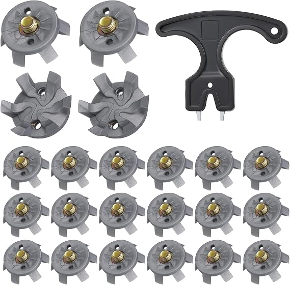 Cozypower 31 Pcs Golf Spikes Cleats Metal Screw with Tool