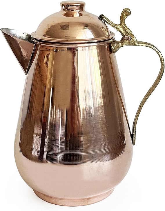 Shark Anatolia Kovan Bakır Sütlük, Sürahi 1250ml, Renkli