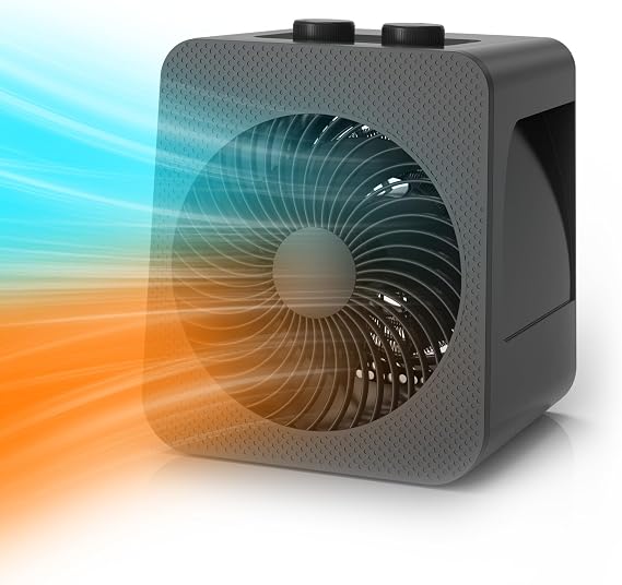 Fan Heater Combo for Desk Portable Space Heater WEWARM