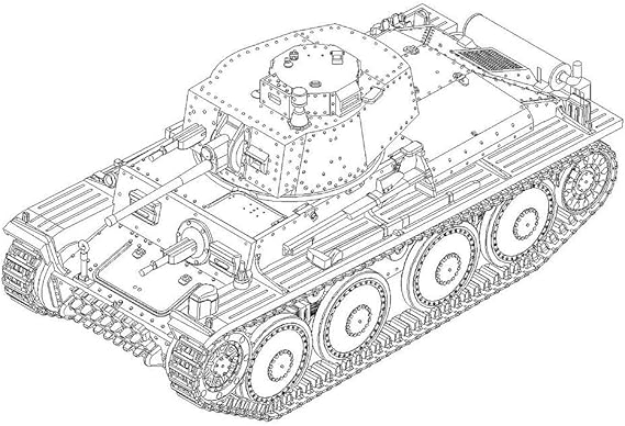 Hobbyboss 1:72 - German Pz.Kpfw. 38(t) Ausf.E/F
