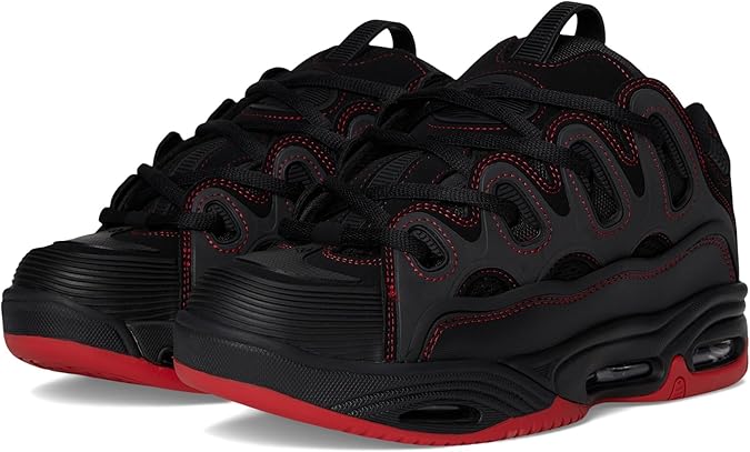 Osiris Men's D3 2001 - Black/White/Silver Medium Trainers