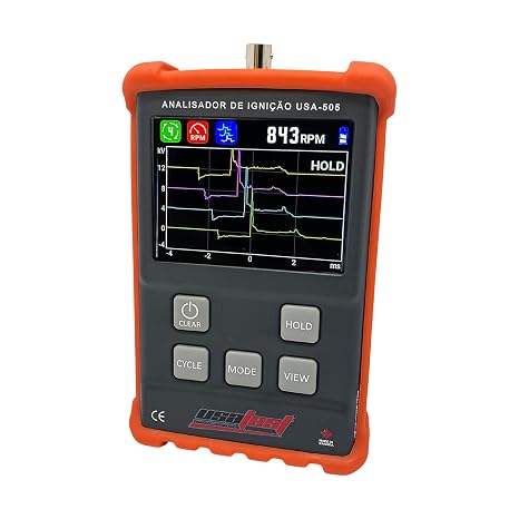 USA-505 Engine Ignition Analyzer - Spark Diagnostics and Tachometer Readings for Marine, Motorcycle, and Automotive Mechanics