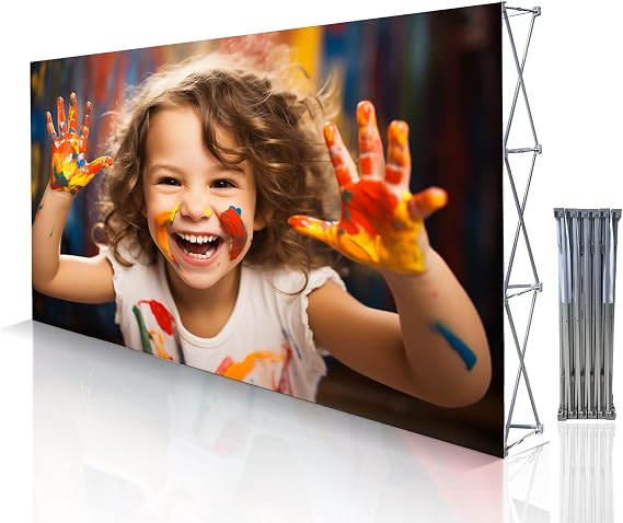 Customize Pop Up Banner with Stand for Tradeshow Backdrop
