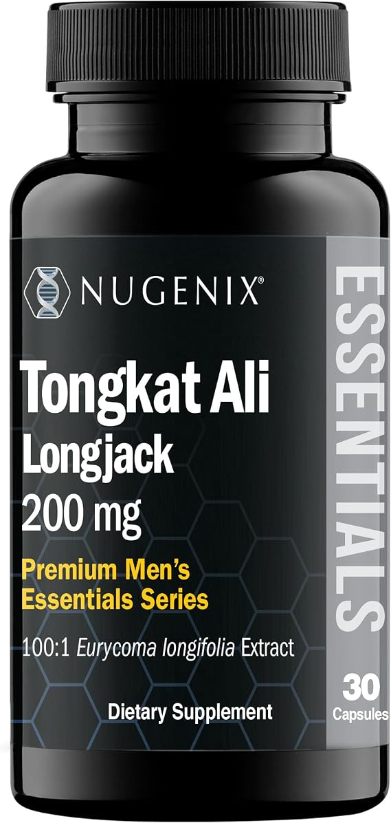 Nugenix Essentials Longjack Tongkat Ali for Men, Mens Health Support, 30ct | Enhance Drive and Male Vitality