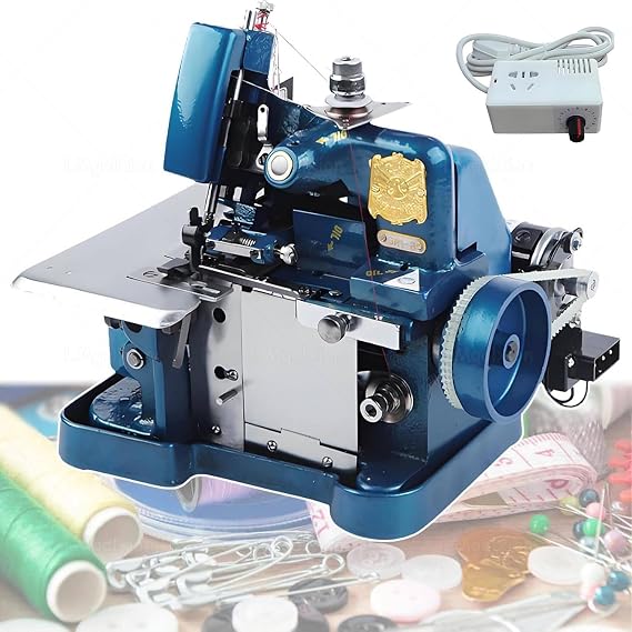 Industrial-Grade Overlock Machine with Stepless Speed Control, Adjustable Stitch Settings, and Easy Threading, Ideal for Sewing Projects