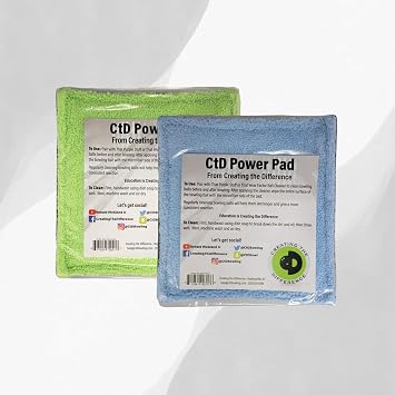 Creating the Difference Power Pad | Microfiber Bowling Ball Cleaning Towel | Bowling Ball Cleaner | Removes Dirt & Oil | Bowling Supplies & Accessories