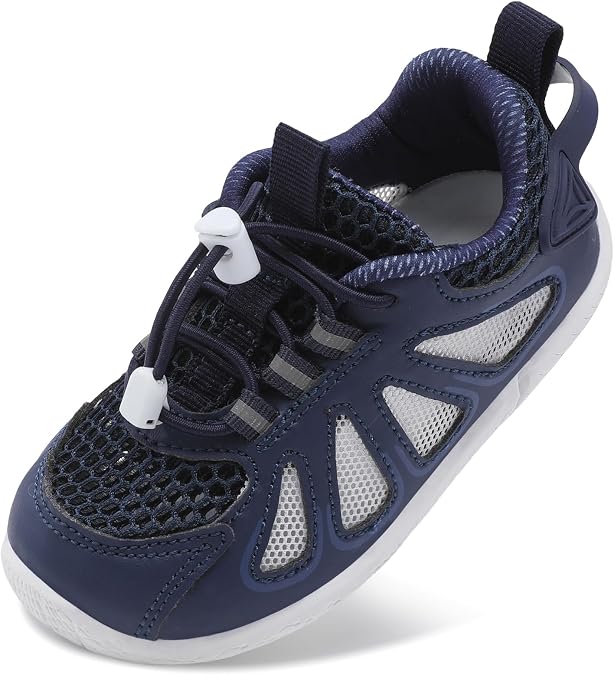 BARERUN Toddler Shoes Boy Girl Sneakers Lightweight Breathable Barefoot Running/Walking Shoes Toddler Tennis Shoes with Adjustable Tightness