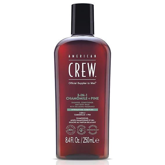American Crew 3-in-1 Shampoo & Body Wash, Chamomile & Pine, 8.4 fl oz