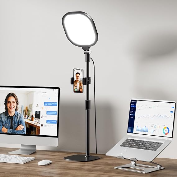 LitONES Video Conference Lighting for Zoom with Stand, 30 Modes, CRI>98