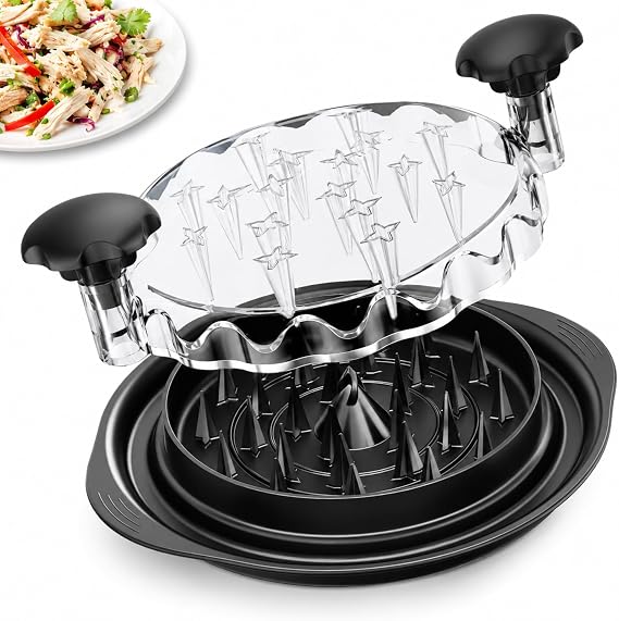 AveFare 11Inch Large Chicken Shredder Tool Twist - Meat Shredder twist | Visible Chicken Breast Shredder, Ergonomic Handle, Strong Anti-Slip Strip, BPA Free, Suitable for Pork Beef Chicken