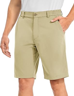 TBMPOY Mens Golf Shorts 10 Quick Dry Lightweight Stretch Dress for Flat Front Work Casual Hiking Shorts with 4 Pockets