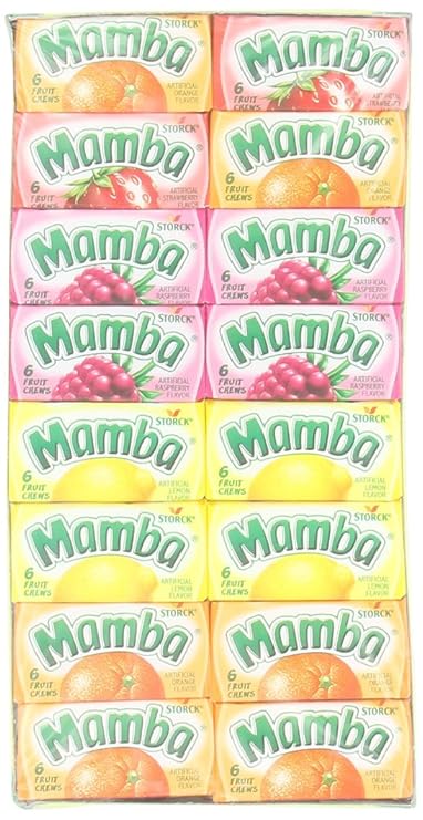 MAMBA Fruit Chews, 6count (Pack of 48)