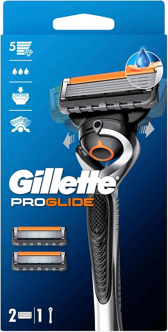 Gillette Fusion Proglide Tıraş Makinesi + 2 Adet Yedek Tıraş Bıçağı