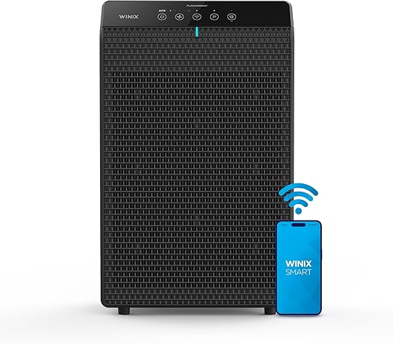 WINIX 5520 Air Purifier for Home Large Room Up to 1882 Ft2 in 1 Hr With Air Quality Monitor, True HEPA, High Deodorization Carbon Filter and Auto Mode, Captures Pet Allergies, Smoke, Dust.
