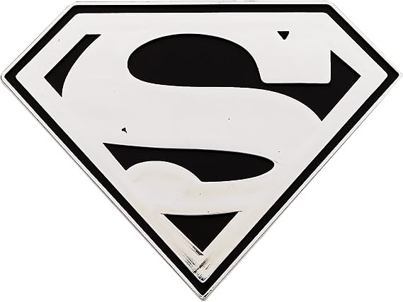 Chroma 41500 Superman Shield Injected Molded Chrome Colored Emblem Decal