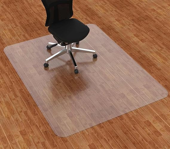 Amyracel Chair Mat for Hardwood Floor, 45 x 53 Clear Desk Chair Mat for Office Chair on Hardwood, Easy Glide Office Floor Protector Mat for Rolling Chairs