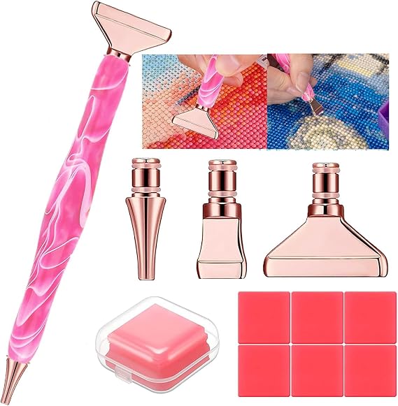 Diamond Painting Pens, Classic Wax Stylus Diamond Art Pen, Gem Painting Tools Accessories,pink