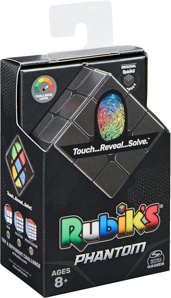 Ideal Rubik's Phantom: Touch, Reveal, Solve Colour Reveal Cube Brainteaser Puzzles Ages 8+ 11163 One Size